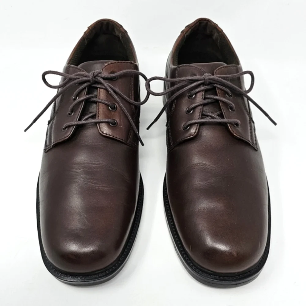 Nunn Bush Denali Waterproof Leather Comfort Shoes Gel Brown Oxfords Size 9.5‎